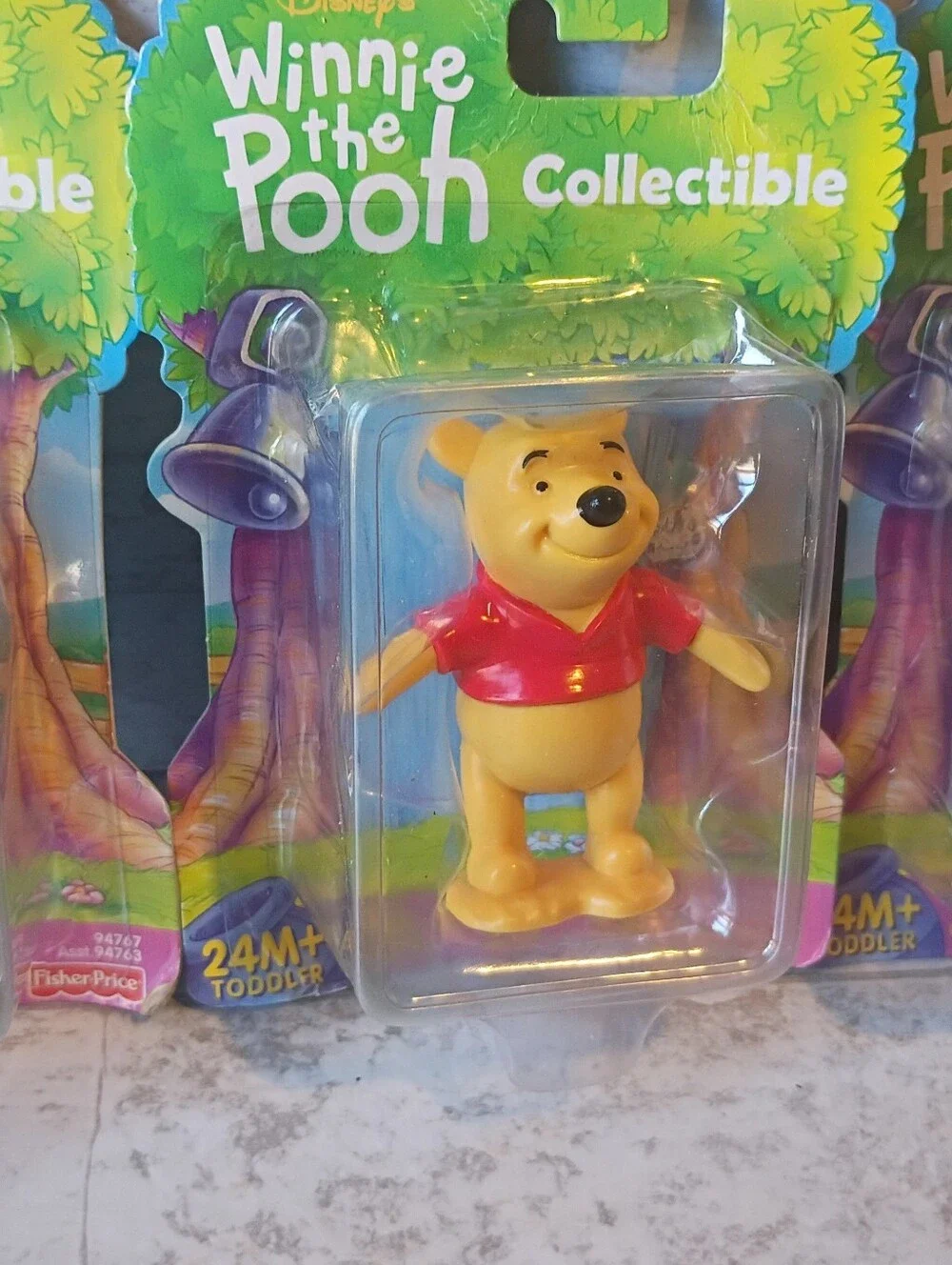 Fisher-Price Winnie the Pooh Collectible Figures – Yellow, Red & Purple Set Of 3